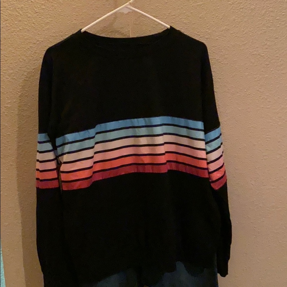 Black rainbow sweatshirt